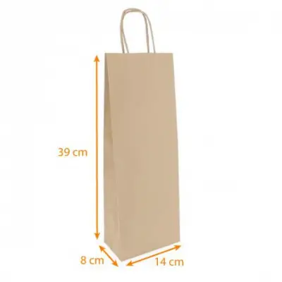 Sac Papier Kraft Personnalisé Format Bouteille