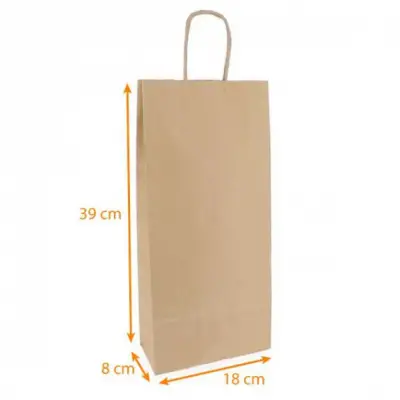 Sac Papier Kraft Personnalisé Format Bouteille